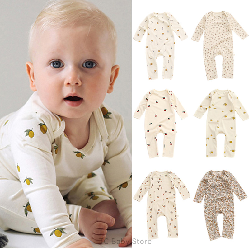 Baby Clothing Bundles - เสื้อรอมเปอร์ทารกเด็กหญิงเด็กชาย Crawling ชุดแขนยาว Rompers ทารกแรกเกิดยี่ห้อ Lemon
