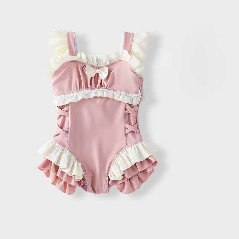 Baby Clothing Bundles - ชุดว่ายน้ําเด็กผู้หญิงเด็กแฟชั่นบิกินี่ฤดูร้อนใหม่ One Piece ชุดว่ายน้ําเด็ก Bowknot ว่ายน้ําเสื้อผ้าสบายๆหวาน