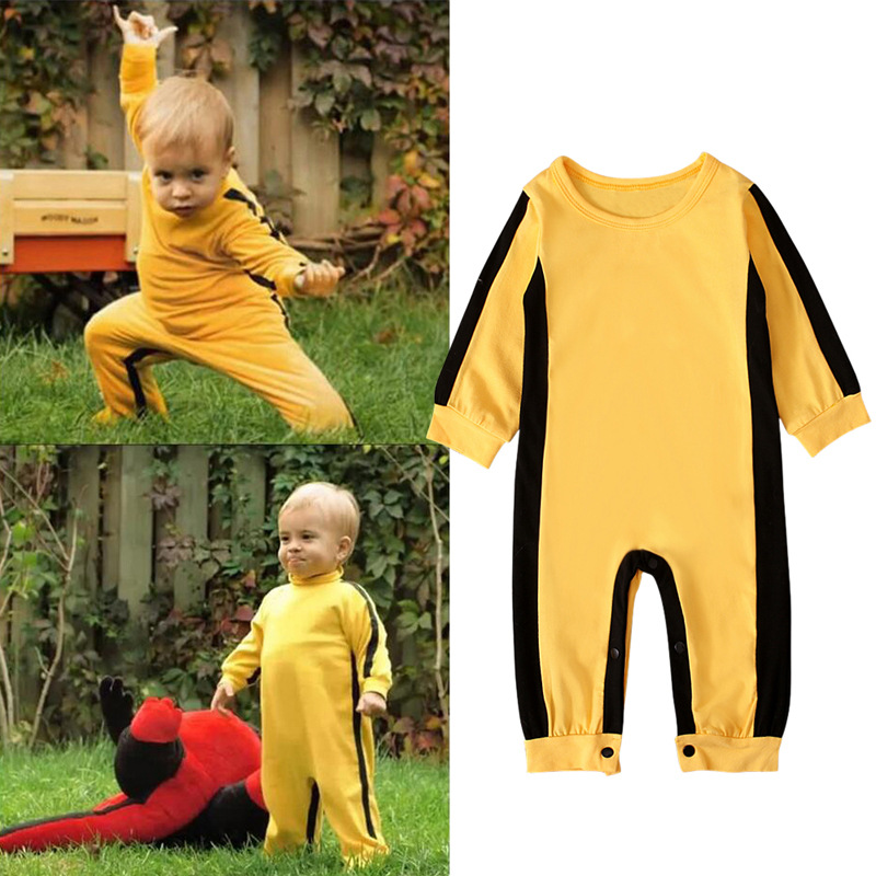 Romper Onesie Baby - 2025 ใหม่มาถึงคลาสสิกเด็กวัยหัดเดินสีเหลืองภาพยนตร์ดาว Playsuit Onesies ฮาโลวีนคอสเพลย์เด็ก Kung