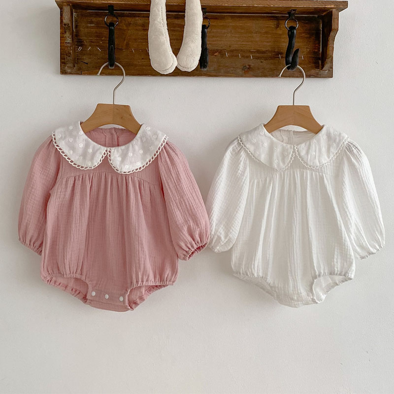 Baby Clothing Bundles - เสื้อผ้าเด็กทารกแรกเกิดเพศหญิงชุดหมีคอลูกไม้หนึ่งชิ้นเจ้าหญิงน่ารักสำหรับเด็กวัยหัดเดินชุดฤดูใบไม้ร่วง
