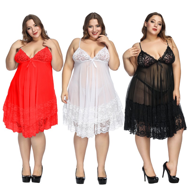 Baby Gown Nightwear - S-7XL Plus ขนาดเซ็กซี่ชุดนอนขนาดใหญ่ชุดชั้นในชุดนอนสตรีชุดนอนชุดไนท์คลับชุดนอน