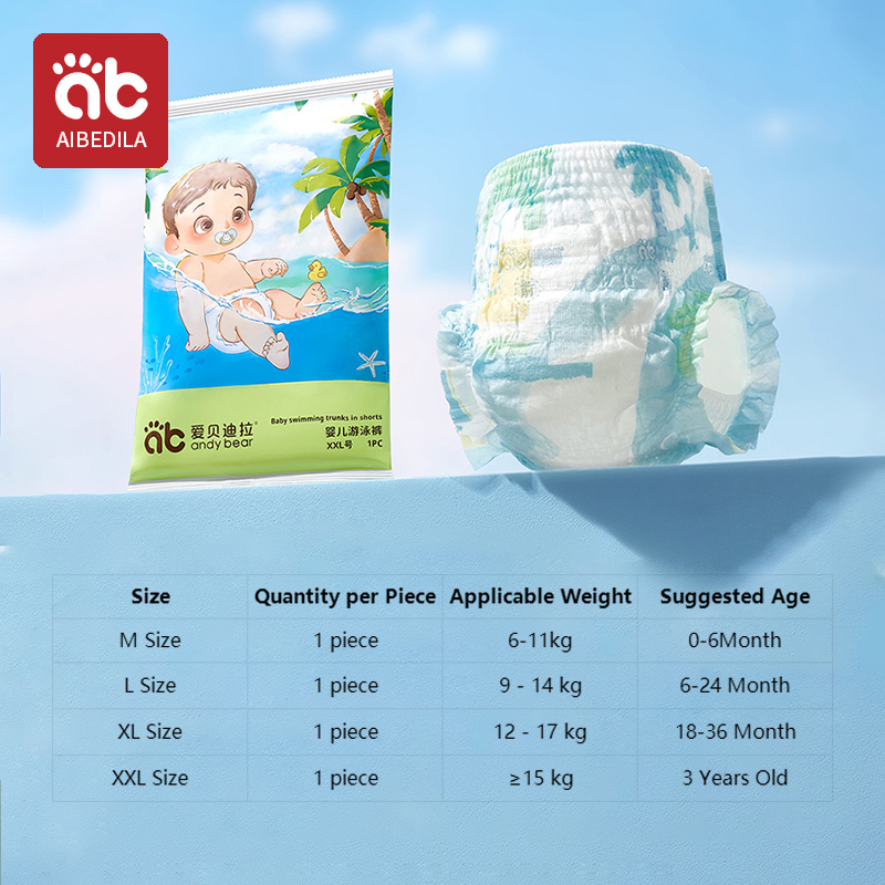 กันน้ําว่ายน้ําเด็กผ้าอ้อมทิ้ง - Baby Xl บทวิจารณ์และราคา