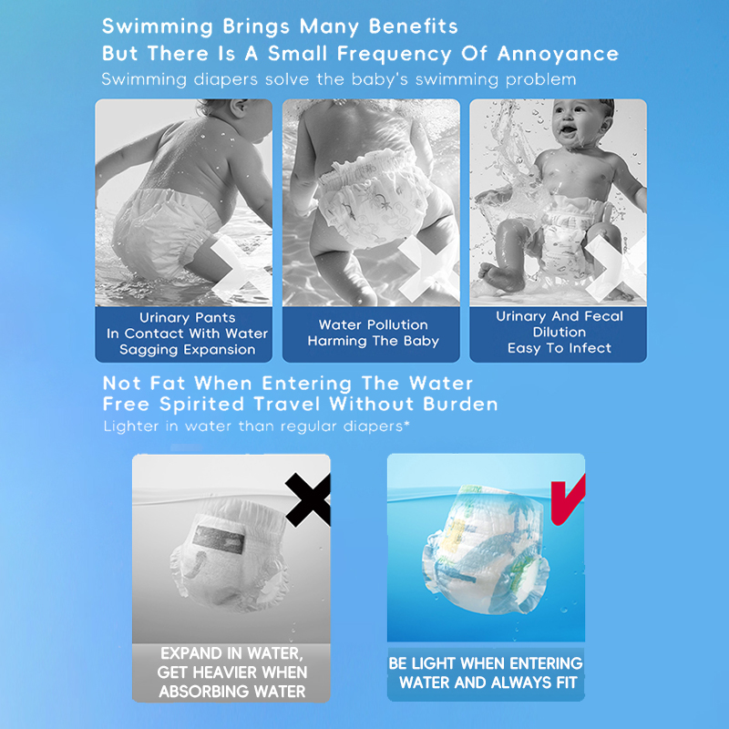 กันน้ําว่ายน้ําเด็กผ้าอ้อมทิ้ง - Baby Xl บทวิจารณ์และราคา
