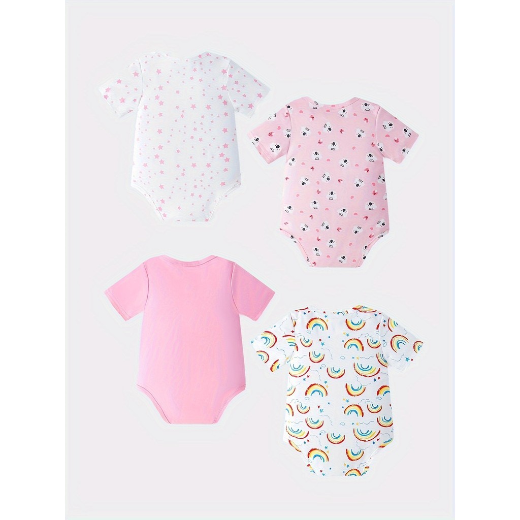 ชุดเสื้อผ้า4ชิ้นสำหรับ0-12Mont - Baby Clothing Bundles บทวิจารณ์และราคา