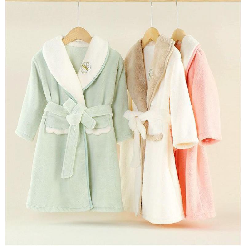 เด็กการ์ตูน Robe ฤดูหนาว Coral - Baby Gown Nightwear บทวิจารณ์และราคา
