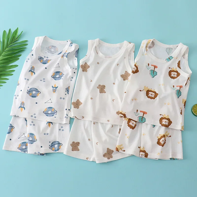 ชุดเสื้อกั๊กผ้าฝ้ายผสมใยไผ่สำห - Baby Clothing Bundles บทวิจารณ์และราคา