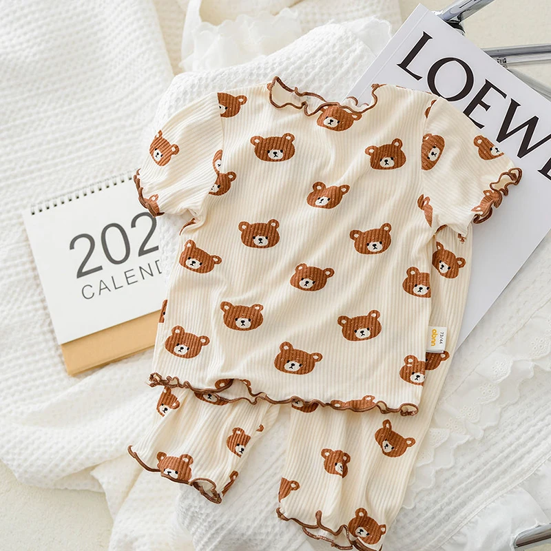 2026 ฤดูร้อนผ้าฝ้ายการ์ตูนชุดน - Baby Clothing Bundles บทวิจารณ์และราคา