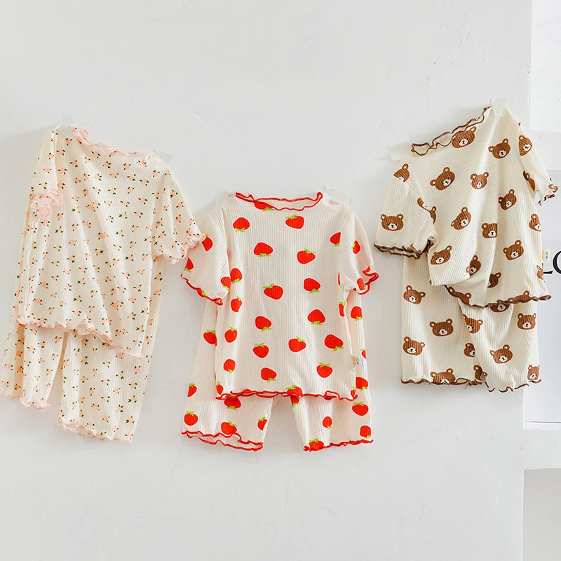 2026 ฤดูร้อนผ้าฝ้ายการ์ตูนชุดน - Baby Clothing Bundles บทวิจารณ์และราคา