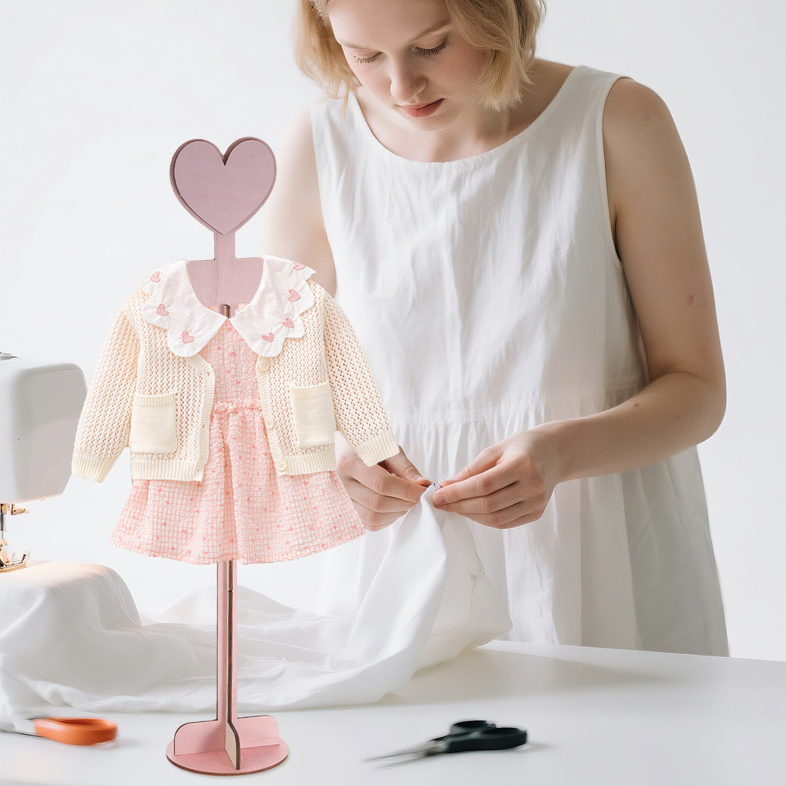 ชั้นวางเสื้อผ้าเด็กทำจากไม้สำห - Baby Shop Clothing บทวิจารณ์และราคา