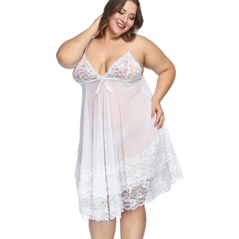 S-7XL Plus ขนาดเซ็กซี่ชุดนอนขน - Baby Gown Nightwear บทวิจารณ์และราคา