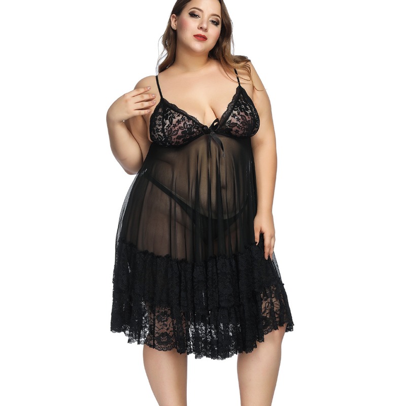 S-7XL Plus ขนาดเซ็กซี่ชุดนอนขน - Baby Gown Nightwear บทวิจารณ์และราคา